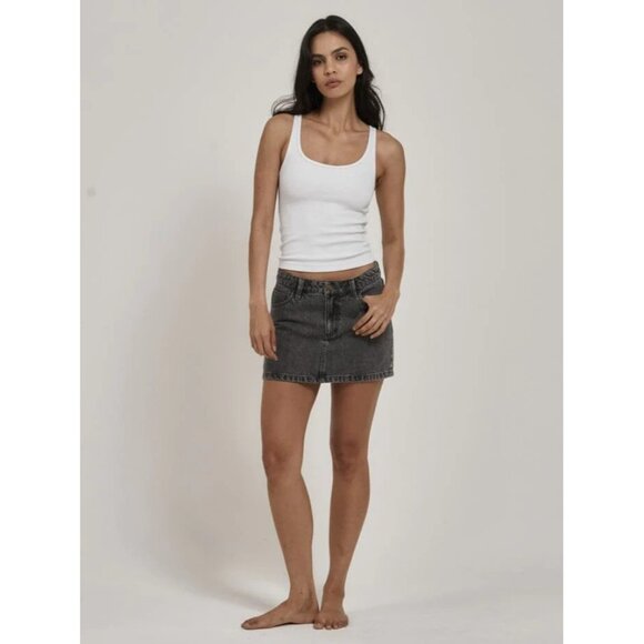 Thrills Sophie Skirt in Asphalt Grey - Picture 2 of 5